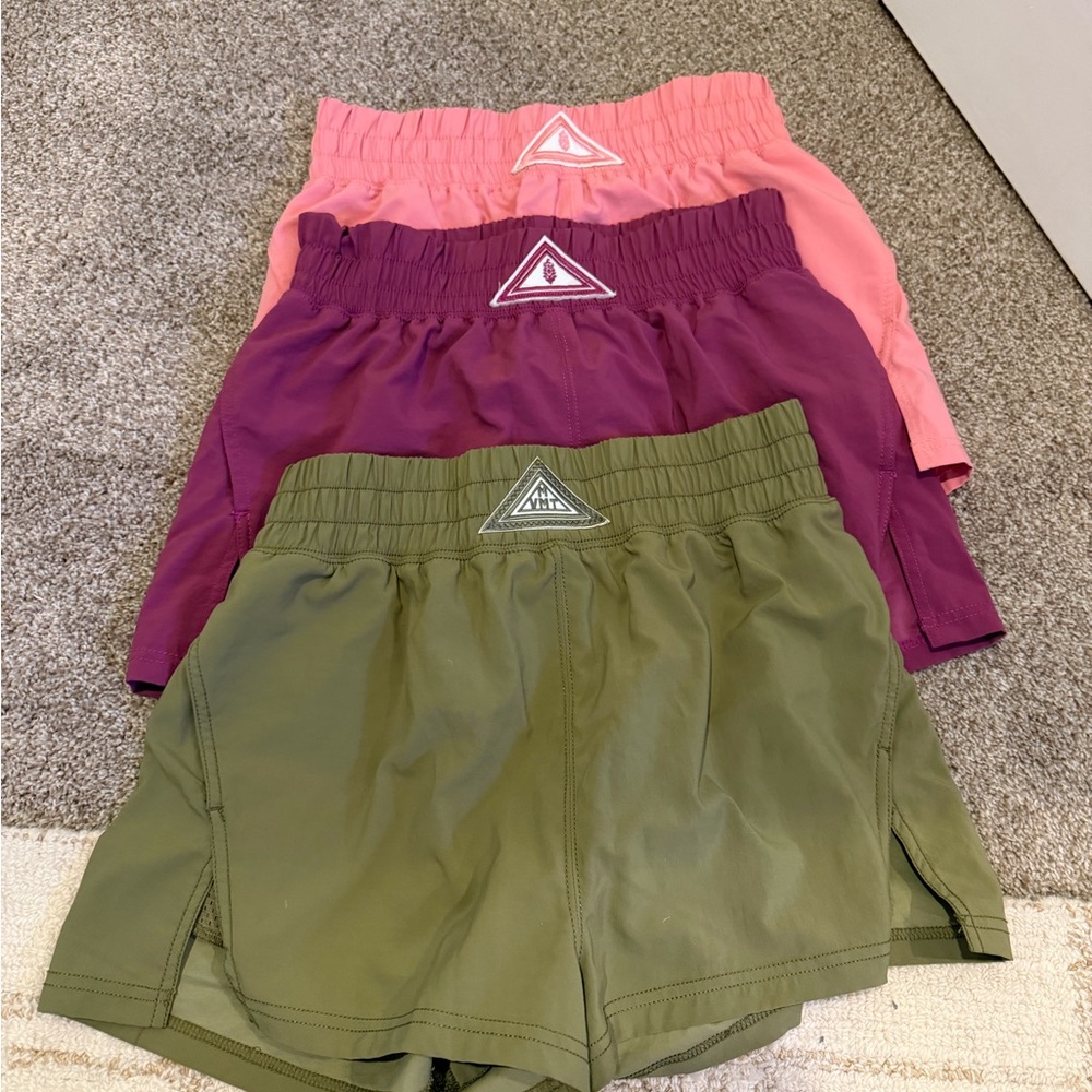 FP Movement by Free People Athletic Shorts - Green, Purple, Pink